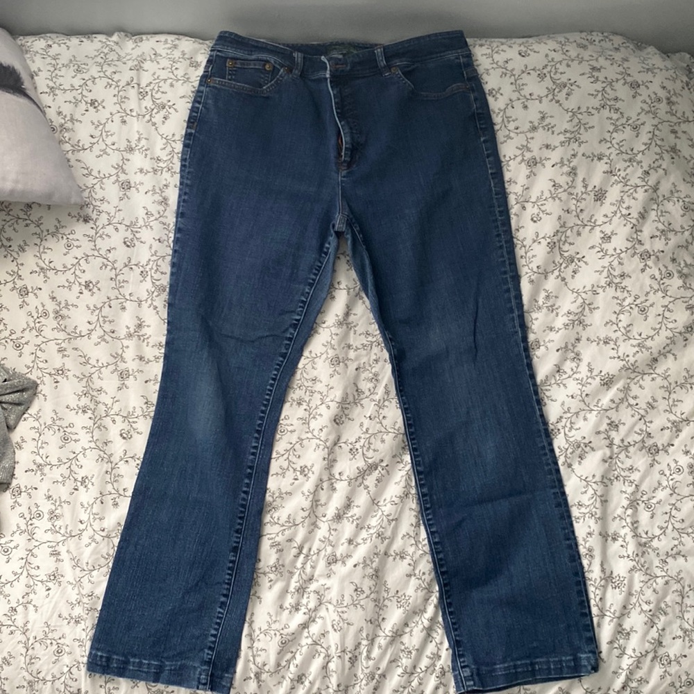Navy blue jeans